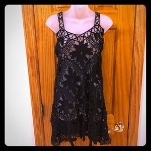 For Love and Lemons Crochet Swim Cover Up Dress